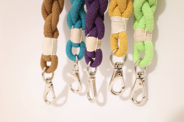 Handmade Sustainable Colorful Cotton Rope Dog Leash